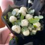 Букет из 9 белых пионов фото 3